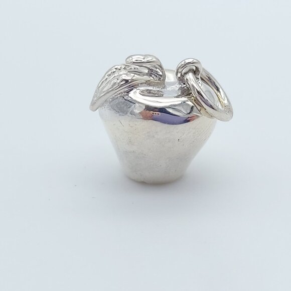 Tiffany & Co. Sterling Silver Big Apple Charm Pendant New York 3D w/ Pouch - Picture 3 of 6